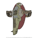 How to Draw Slave I from Star Wars