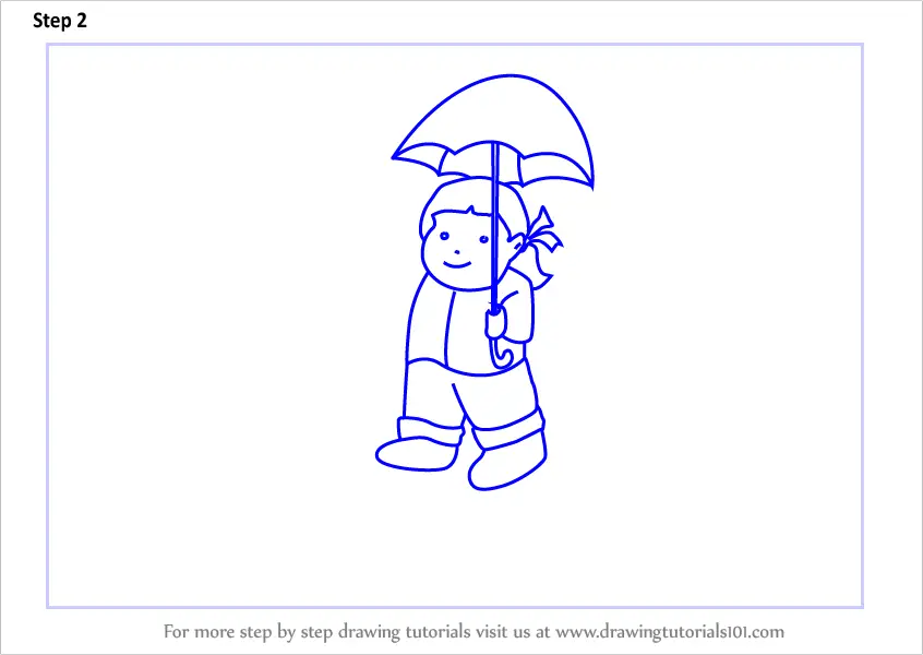 how to draw rainy day step by steprainy season drawing  YouTube  Rainy  day drawing Cartoon coloring pages Easy disney drawings