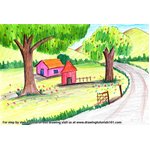 How to Draw Summer Scenery