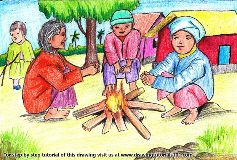 Winter drawing hi-res stock photography and images - Alamy-saigonsouth.com.vn