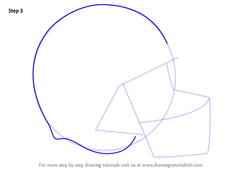 How to Draw Baseball Helmet (Helmets) Step by Step