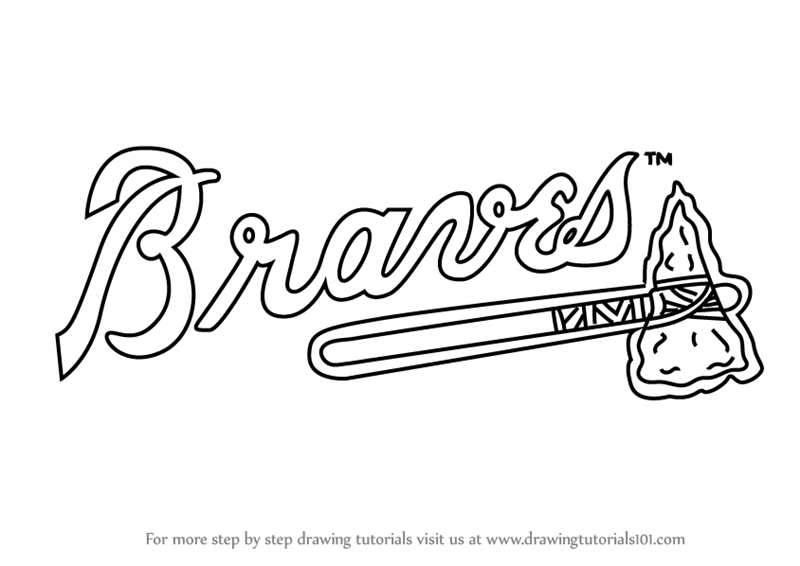 atlanta braves coloring pages