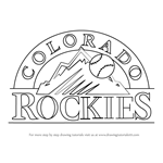 How to Draw Colorado Rockies Logo