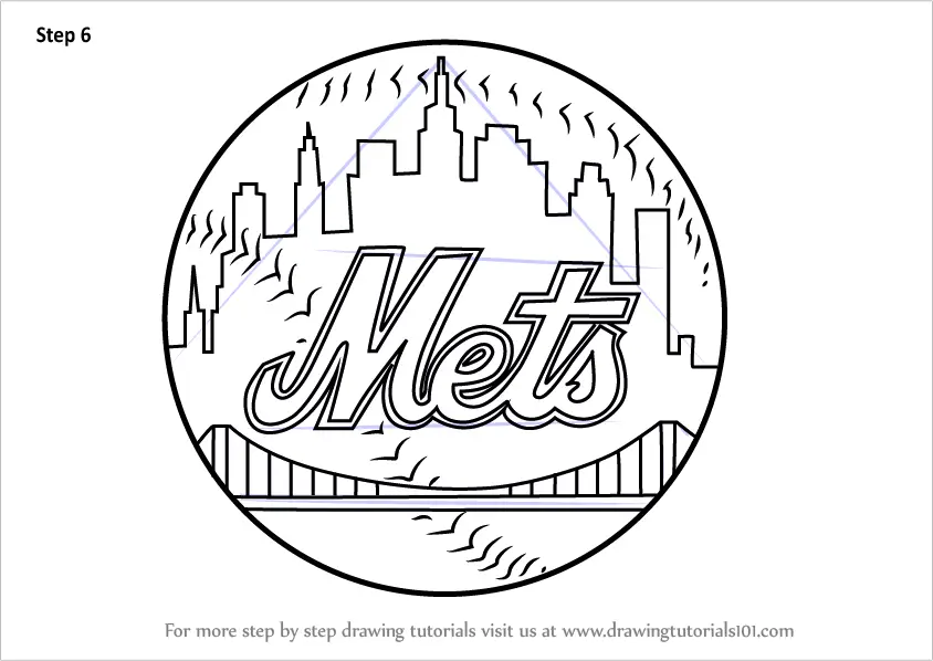 Learn How to Draw New York Mets Logo (MLB) Step by Step ...