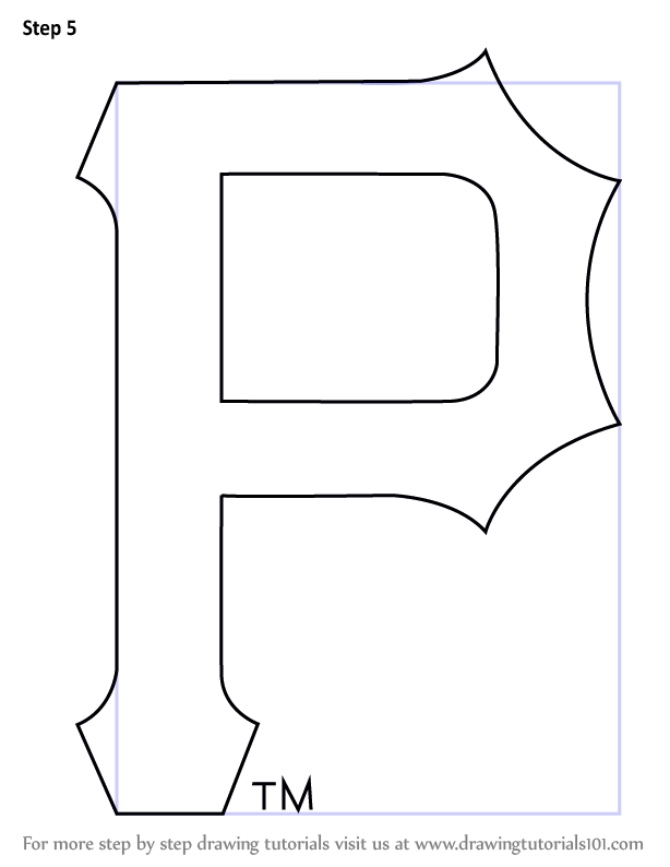 Learn How to Draw Pittsburgh Pirates Logo (MLB) Step by Step : Drawing