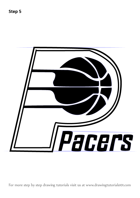 Learn How to Draw Indiana Pacers Logo (NBA) Step by Step : Drawing