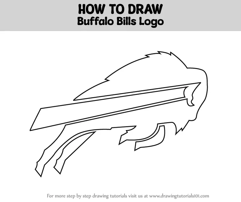How to Draw Buffalo Bills Logo (NFL) Step by Step | DrawingTutorials101.com