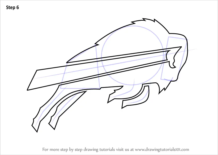 Learn How to Draw Buffalo Bills Logo (NFL) Step by Step : Drawing Tutorials