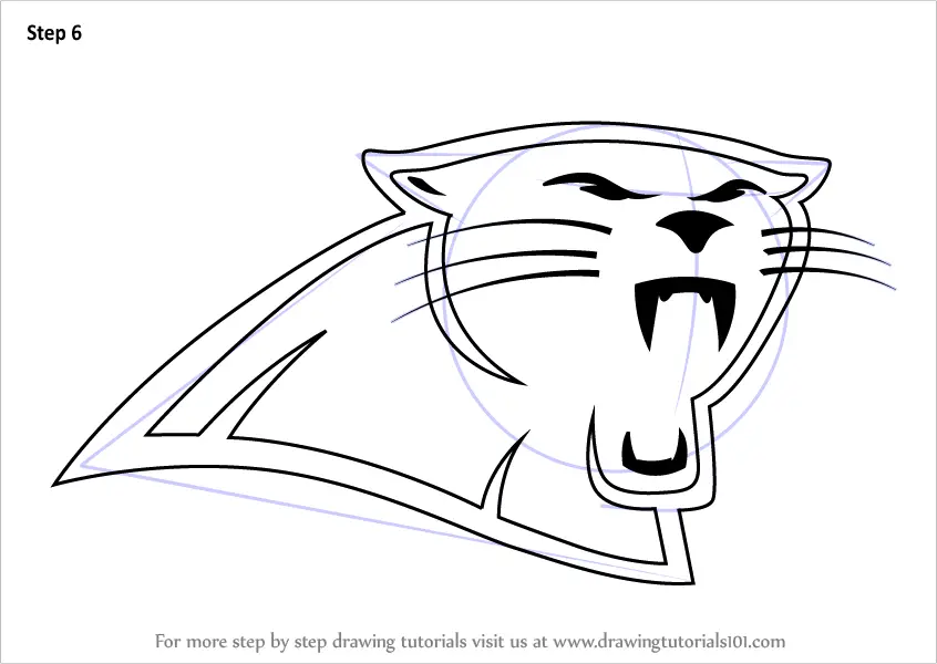 Learn How to Draw Carolina Panthers Logo (NFL) Step by Step : Drawing