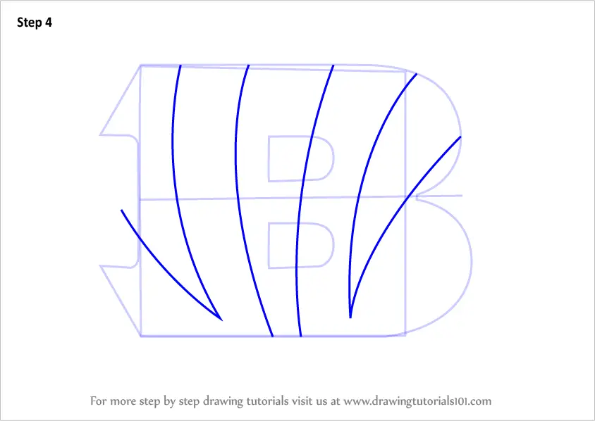 Learn How to Draw Cincinnati Bengals Logo (NFL) Step by Step : Drawing