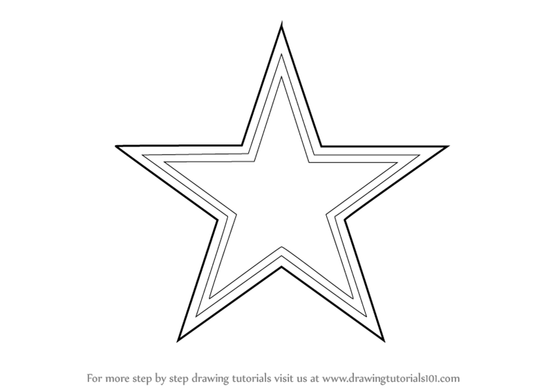 Learn How to Draw Dallas Cowboys Logo (NFL) Step by Step : Drawing