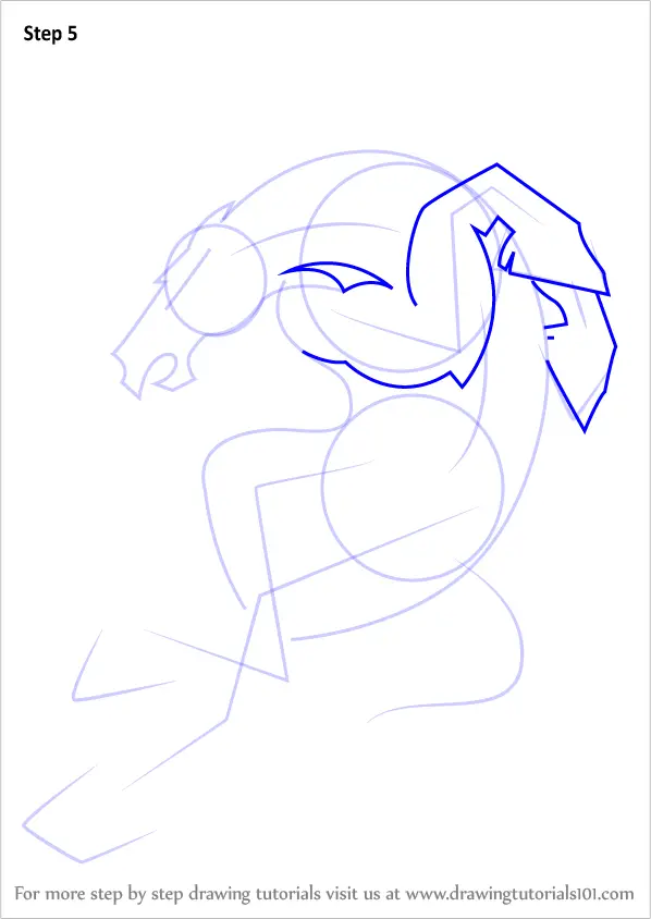 Learn How to Draw Denver Broncos Mascot (NFL) Step by Step : Drawing