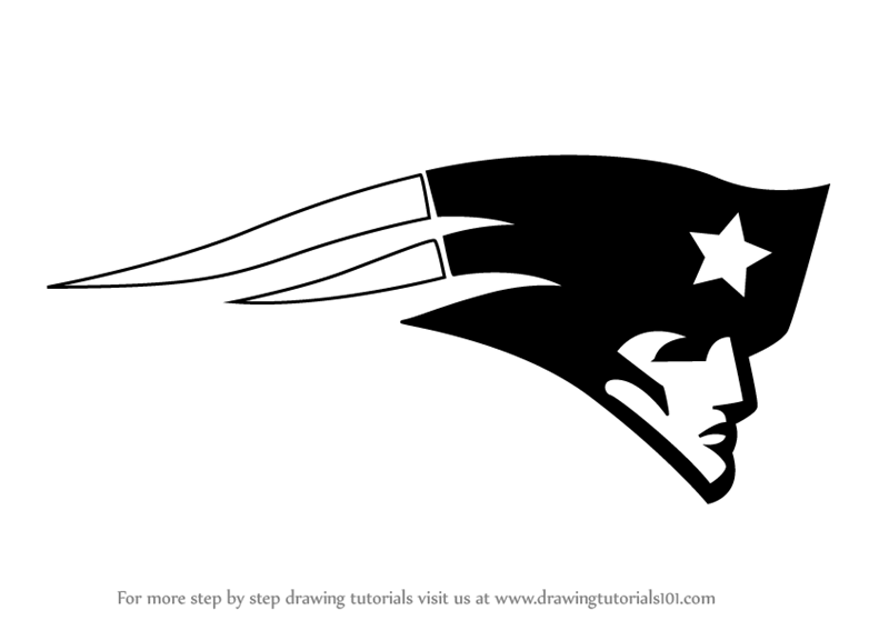 Learn How To Draw New England Patriots Logo Nfl Step By