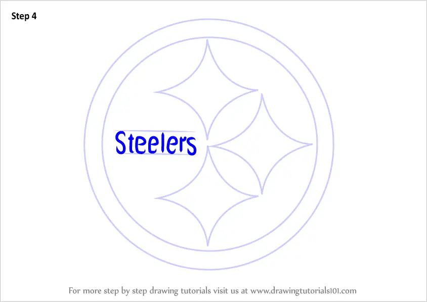 Learn How to Draw Pittsburgh Steelers Logo (NFL) Step by Step : Drawing