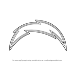 How to Draw San Diego Chargers Logo
