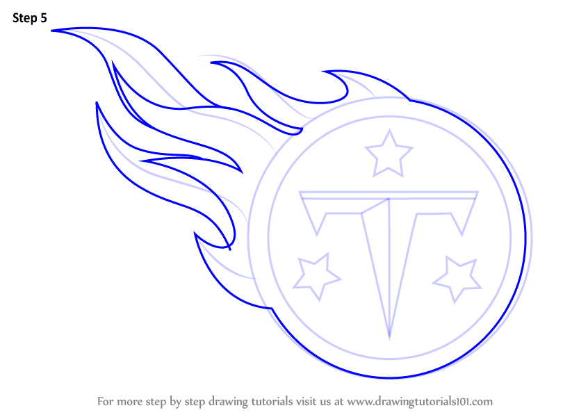 Learn How to Draw Tennessee Titans Logo (NFL) Step by Step : Drawing