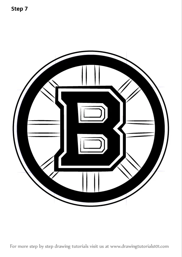 Learn How to Draw Boston Bruins Logo (NHL) Step by Step : Drawing Tutorials