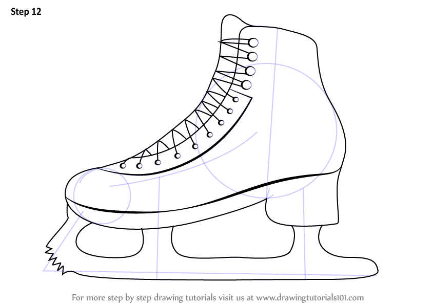 Skate art Ice skate drawing Ice drawing