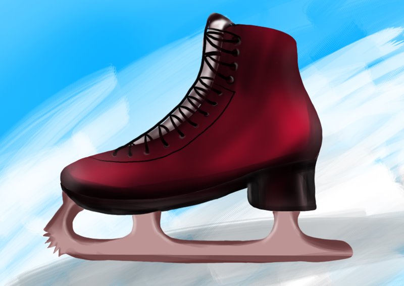 Learn How to Draw Ice Skates (Other Sports) Step by Step : Drawing Tutorials