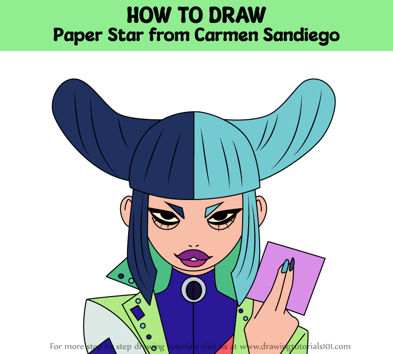 Carmen Sandiego Paper Star