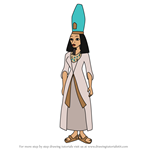 How to Draw Queen Hatshepsut from Carmen Sandiego