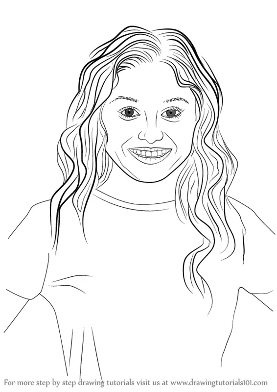 Step by Step How to Draw Luna Valente from Soy Luna ...