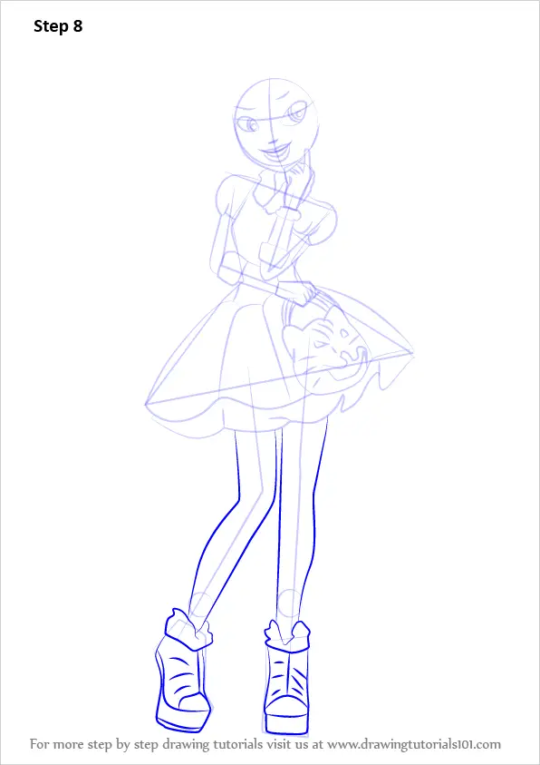 How to Draw Kitty Cheshire from Ever After High (Ever After High) Step ...