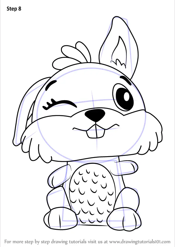 Learn How to Draw Bunwee from Hatchimals (Hatchimals) Step by Step