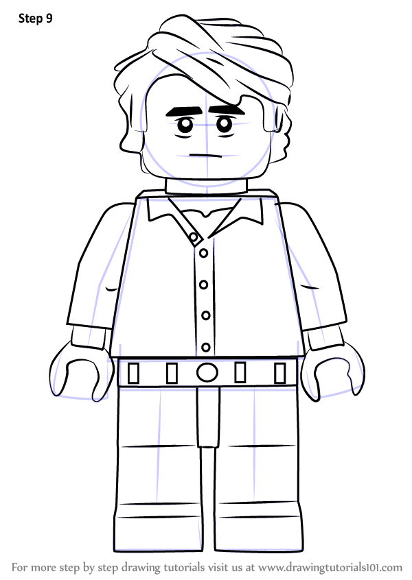 Learn How to Draw Lego Bruce Banner (Lego) Step by Step : Drawing Tutorials