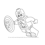 How to Draw Lego Captain America