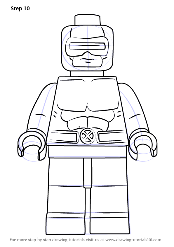 Learn How to Draw Lego Cyclops (Lego) Step by Step : Drawing Tutorials