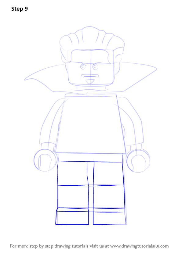 Learn How to Draw Lego Doctor Strange (Lego) Step by Step : Drawing