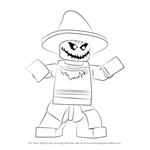 How to Draw Lego The Scarecrow