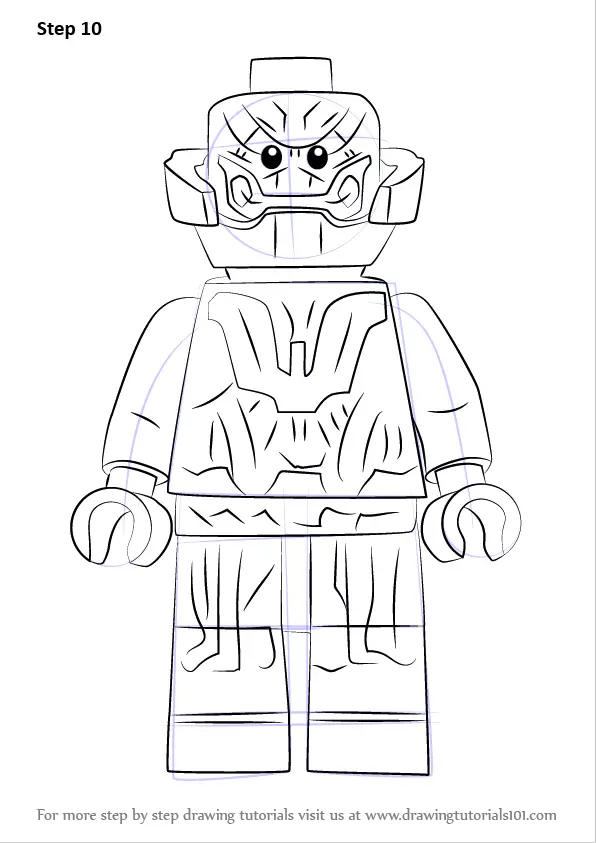 Learn How to Draw Lego Ultron (Lego) Step by Step : Drawing Tutorials