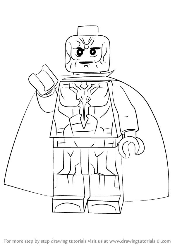 Learn How to Draw Lego Vision (Lego) Step by Step 