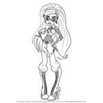 How to Draw Ghoulia Yelps from Monster High