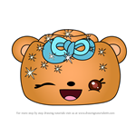 How to Draw Megan Mallow Roll from Num Noms