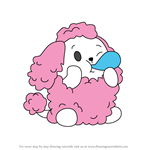 How to Draw Coco the Poodle from Pikmi Pops