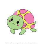 How to Draw Erkle the Turtle from Pikmi Pops