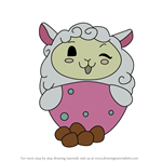 How to Draw Frolly the Sheep from Pikmi Pops
