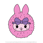 How to Draw Fuzzin the Bunny from Pikmi Pops