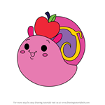 How to Draw Maki the Snail from Pikmi Pops