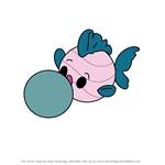How to Draw Scales the Fish from Pikmi Pops