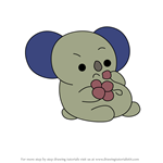 How to Draw Yuki the Koala from Pikmi Pops