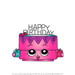 How to Draw Birthday Betty from Shopkins