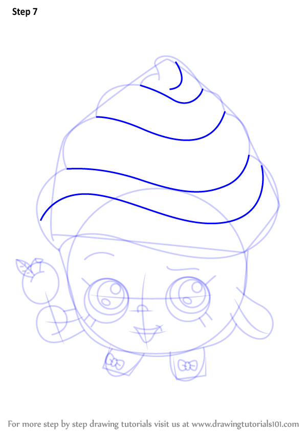 How to Draw Cupcake Queen from Shopkins (Shopkins) Step by Step ...