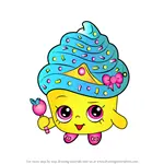 How to Draw Cupcake Queen from Shopkins