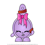 How to Draw Curly from Shopkins