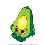 How to Draw Dippy Avocado from Shopkins