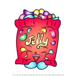 How to Draw Jelly B from Shopkins